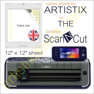 Artistix Fabric 12 x 12 Carrier Sheet Cutting Mat For The Brother Scan N Cut ScanNCut